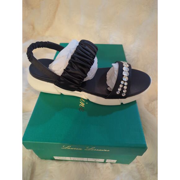 Lauren Lorraine Annie Studded Black Sandel Size 8 NIB - Picture 2 of 5